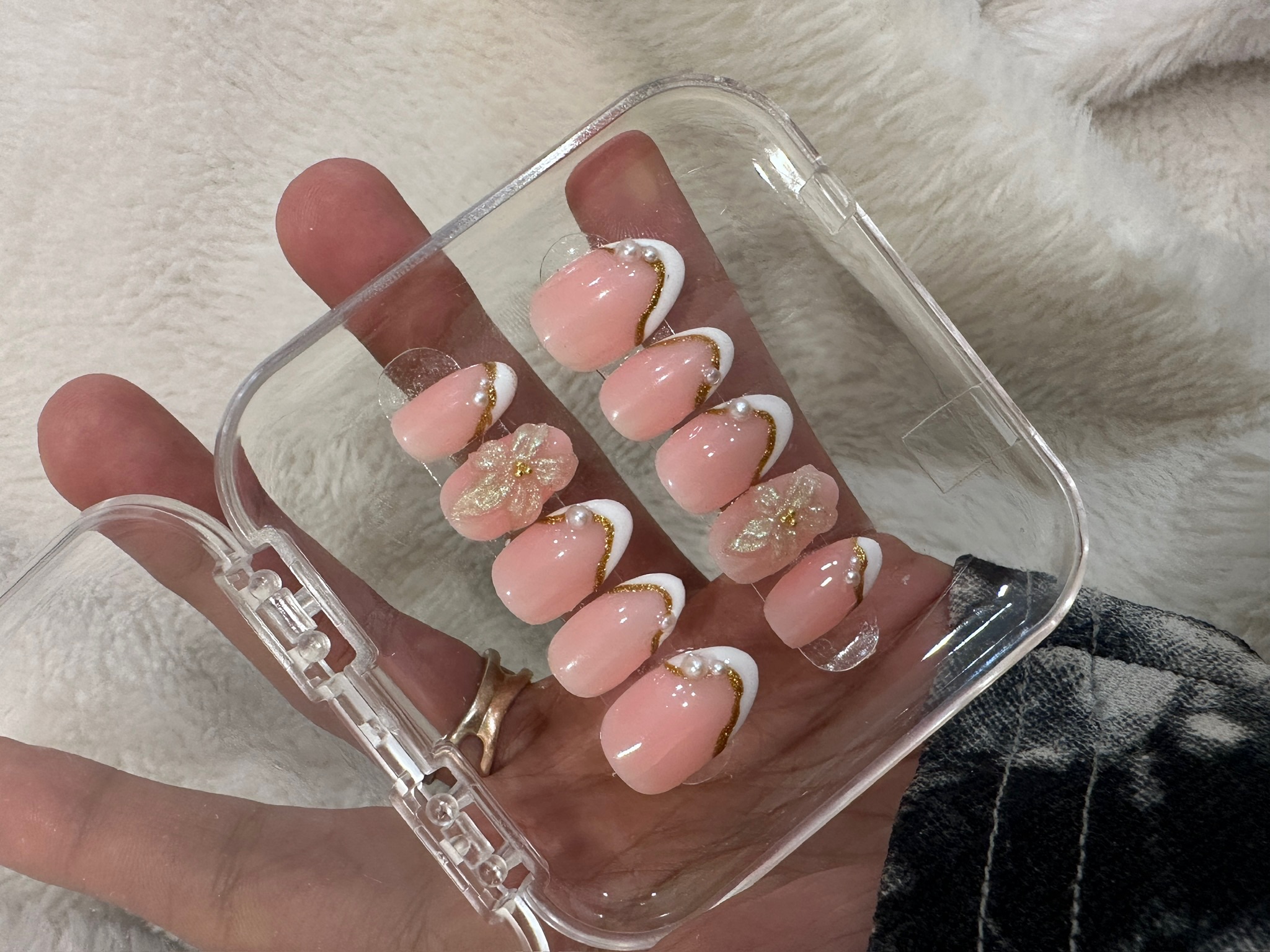 Custom handmade press-on nails