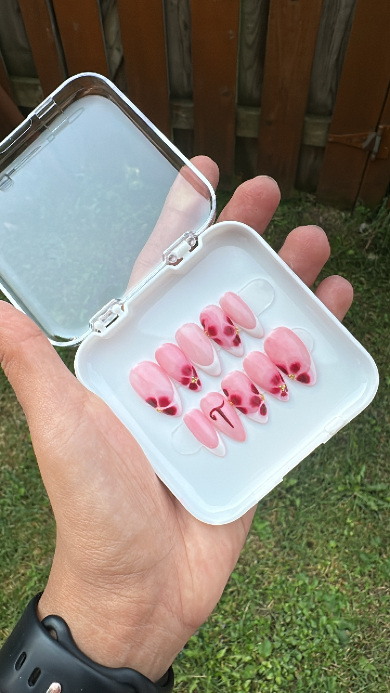 Rosewood Bloom — The Nailspot by KP handmade press-on nails